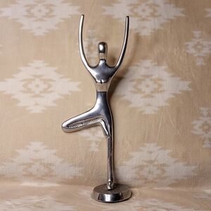 Aluminum Metal Yoga Pose Sculpture